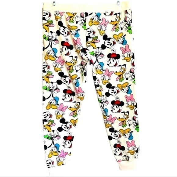 Disney Mickey and Friends Joggers Sweat Pants Drawstring Waist Pockets XL 15-17 - Picture 8 of 15